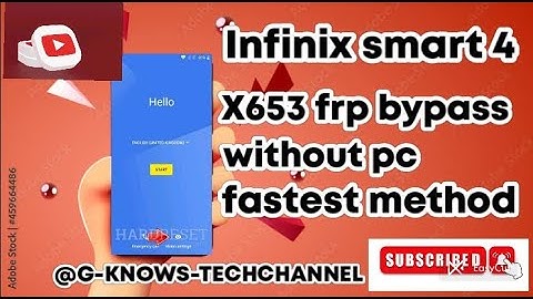 Infinix smart 4 X653 frp bypass without PC fastest method