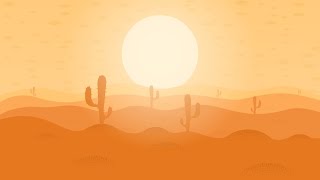#18 Векторная иллюстрация пустыни