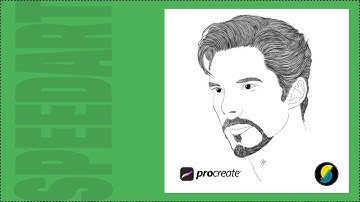 Dr Strange Speedart | Benedict Cumberbatch | Procreate 5X