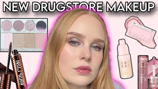 Trying NEW drugstore makeup! 