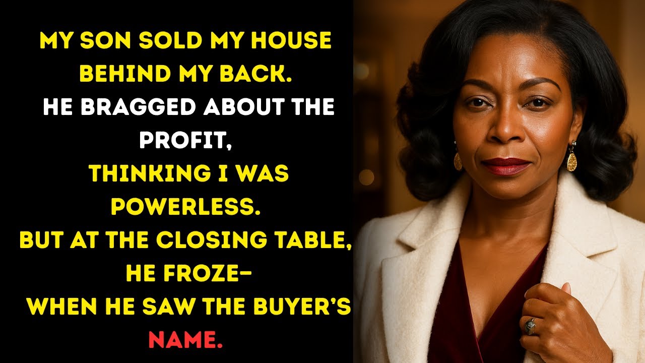 My son sold my house without telling me… But he didn’t realize I was ...