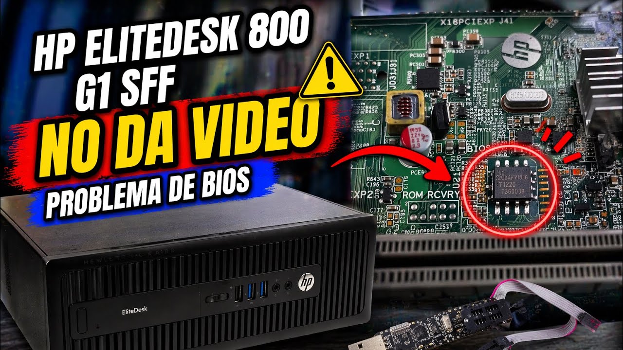 HP EliteDesk 800 G1 SFF No Video BIOS, Fan at Maximum Speed - YouTube
