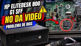 HP EliteDesk 800 G1 SFF No Video BIOS, Fan at Maximum Speed - YouTube