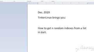 Select random unique indexes from a list in Dart