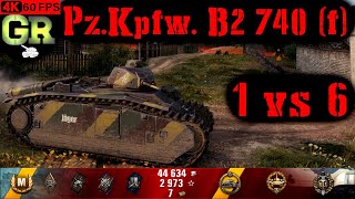 World of Tanks Pz.Kpfw. B2 740 (f) Replay - 8 Kills 1.6K DMG(Patch 1.4.0)