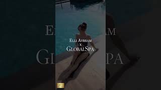 #ElliAvrram #Poolside #Photoshoot #BTS #Video for Global Spa magazine