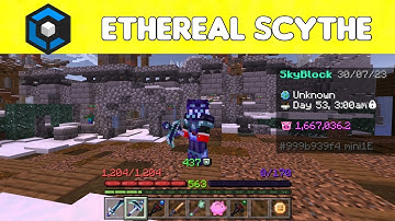 Power of ethereal scythe in crafters mc Skyblock| reaper chest plate
