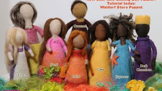 Needle Felt Dolls - New Skin Tone - Tutorial Waldorf Story Puppet