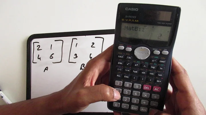 Matrix Operations in a Casio fx-991MS Calculator