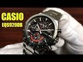 Unboxing Casio Edifice EQS-920 Steel Solar Powered Chronograph Watch EQS920DB-1AV