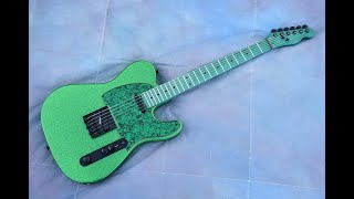 Description for Telecaster HH Metallic Green Sparkle Flake 4-Way Coil Split w/ Broad Spectrum Wiring