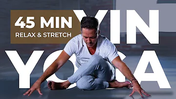 Full Body Yin Yoga | Relax and Stretch in 45 min with Travis Eliot