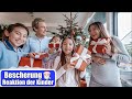 Bescherung Heiligabend 😍 Geschenke auspacken! Reaktion der Kinder Weihnachten 2020 | Mamiseelen