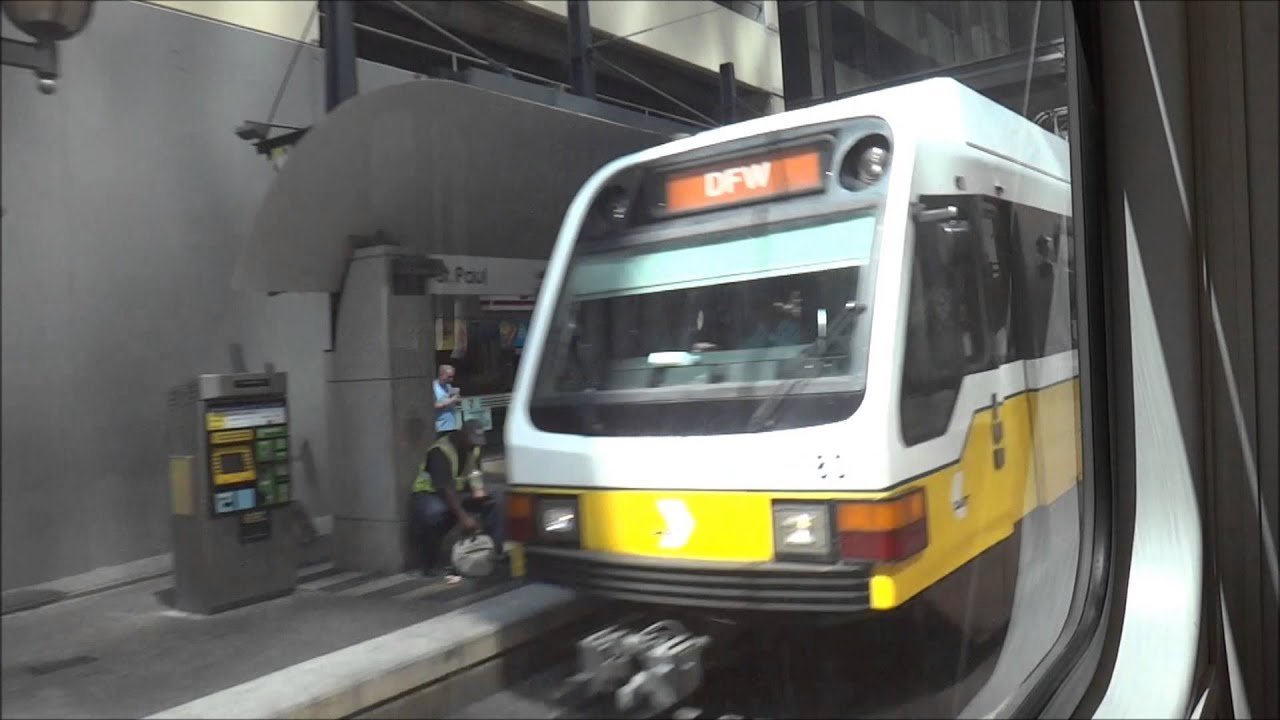 Orange Line DART Light Rail from Cityplace Station to Akard Orange Line DART Light Rail from Cityplace Station to Akard