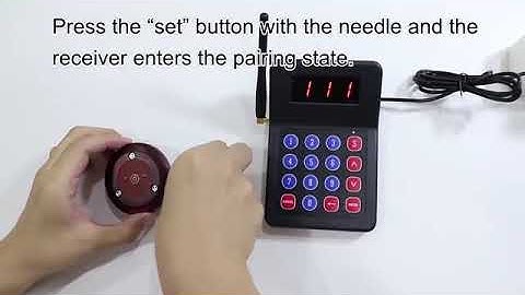how to use T119----wireless queue paging calling system restaurant pager