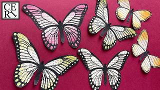 How to Make Book Page Butterflies Without Heat Embossing