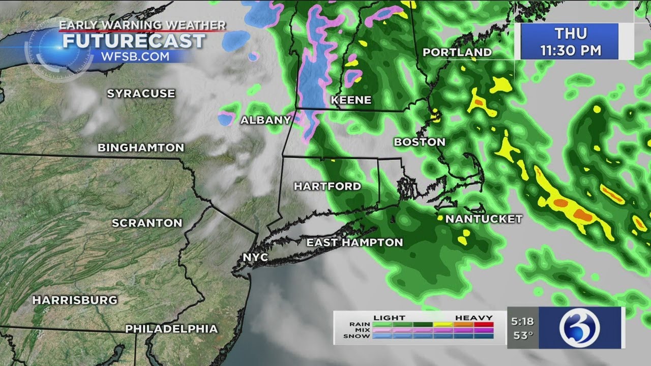 FORECAST: Showers and a gusty wind tonight and Friday - YouTube