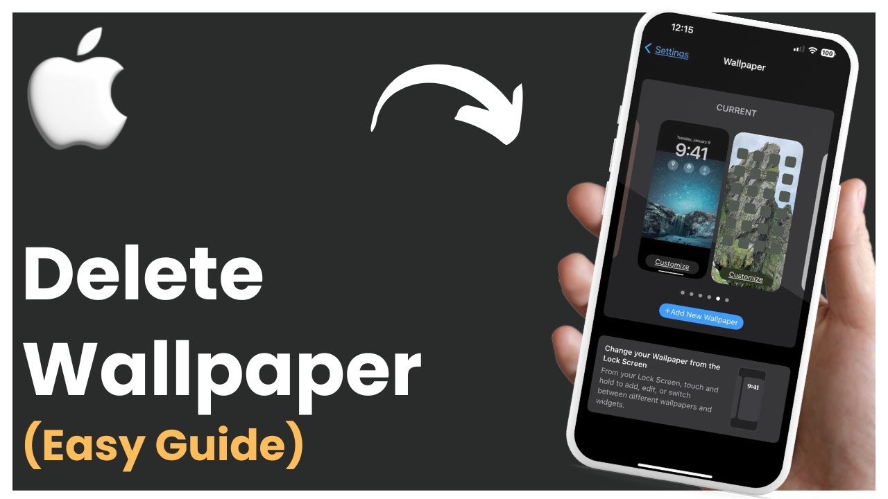 How To Delete Iphone Wallpaper In Settings Youtube