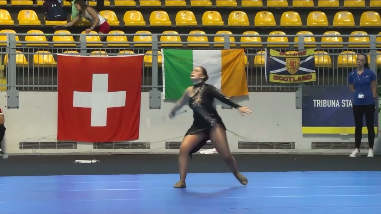 Andréa Giannone (FRA) Junior women semifinal World Baton Twirling Championship Turin 2022