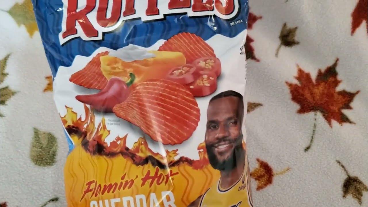 Flamin' Hot Cheddar and Sour Cream Ruffles Chips by LeBron James Review