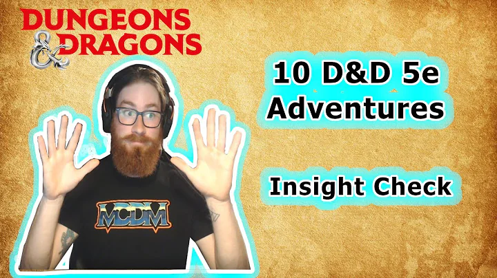 D&D 5e Adventures   Insight Check - DayDayNews
