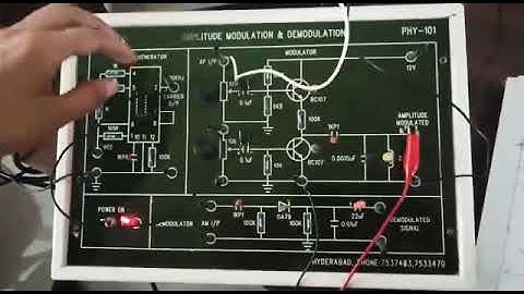Amplitude modulation and demodulation experiment by ccharvi Reddy