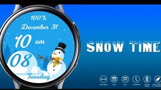 Top Free Galaxy Watch/Galaxy Watch Active 2 Holiday Watch Face screenshot 5