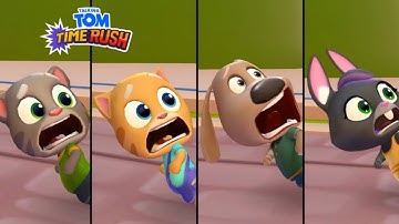 Talking Tom Time Rush   -2x  Ben Gameplay Android and IOS