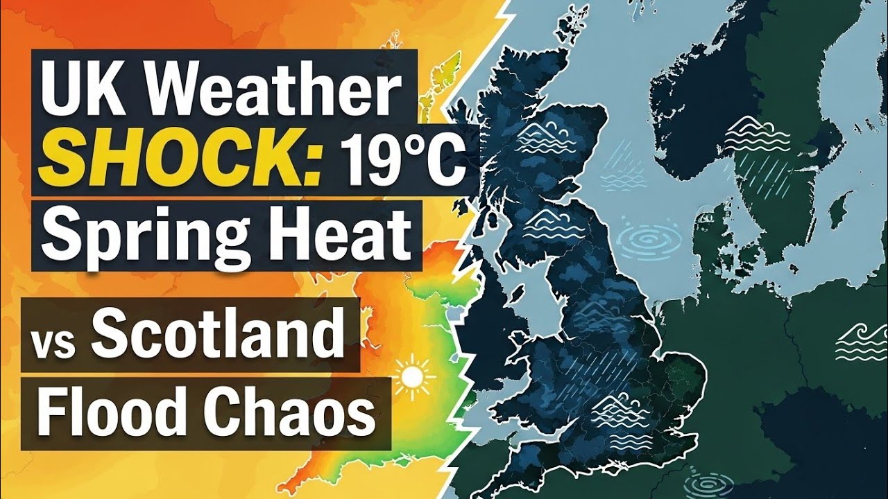 Scotland Spring Weather UK Weather SHOCK: 19Β°C Spring Heat vs Scotland Flood Chaos#UKWeather # ...