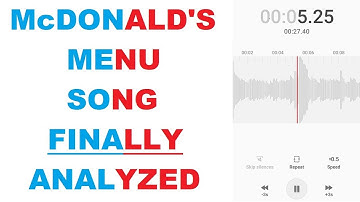 McDonalds Menu Song