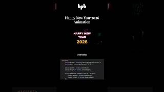 Happy New Year 2026! 🎆 Explosive Firework Display with Pure JavaScript! ✨