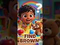 Find the Brown Color 🤎 | Color Game for Kids | Learn Colors | YOGObabyKids #tamilkidslearning