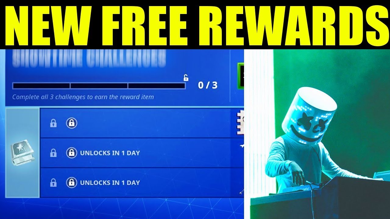 new free rewards in fortnite how to complete marshmello festivus event challenges rewards - marshmallow dj fortnite event