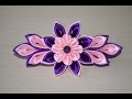 Заколка канзаши Мастер класс заколки своими руками DIY handmade Clip flower ribbon