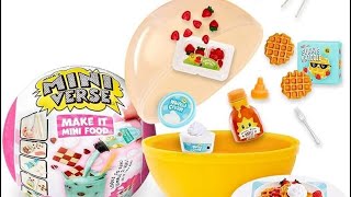 Unboxing Mini-Verse Make It Mini Foods!