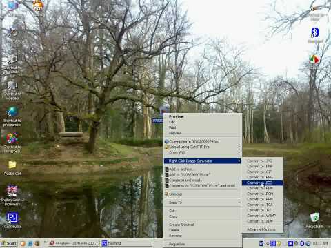 სურათების ფორმატების შეცვლა
