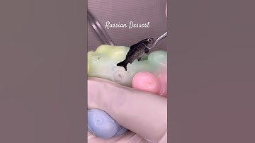 Russian Dessert Mochi pimple popping visual ASMR cat paw #pimplepopping #satisfying #visualasmr #fyp