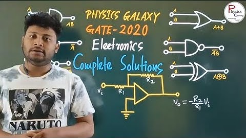 GATE 2020 Complete Solution|Electronics|Concept & Solution|@physicsgalaxy1537