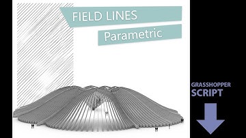 Field lines Structure | Grasshopper 3d & Rhino 3d | Architecture