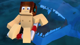 Minecraft : TUBARÃO NA PRAIA !!  Aventuras Com Mods #40