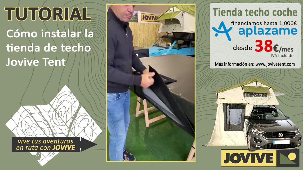 Cómo instalar la tienda de techo para coche Jovive Tent 👍 