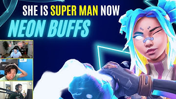 Stramers Shocked from Insane Neon BUFF (gameplay highlights) Valorant Patch 8.11