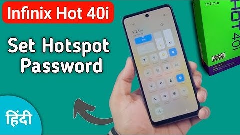 Infinix Hot 40i Hotspot password kaise lagaye, how to set Hotspot password in infinix, Hotspot setti