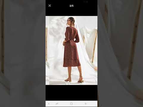 Vestido cruzado. Estampado