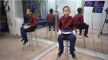 7000 Digits of Pi Recited Blindfolded by a Kid, Guinness World Record Attempt, Practice Day 10 of 20