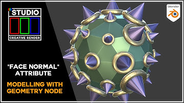 Blender Geometry node "Normal" attribute modelling tutorials in hindi. "Face normal" attribute