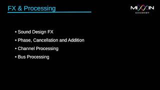 Overview | FX & Processing (1/5) - Level 7 | Arrangement & Structure Course