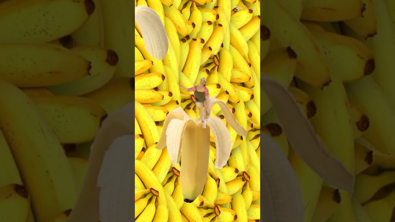 Cute girl in a million bananas 