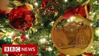 White House Christmas decorations unveiled - BBC News