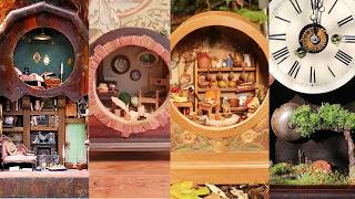 4 Clocks + A Pocket Watch! 5 Miniature Dioramas From Start To Finish!